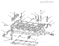 Головка блока цилиндров (JLy4G) Geely Emgrand EC7